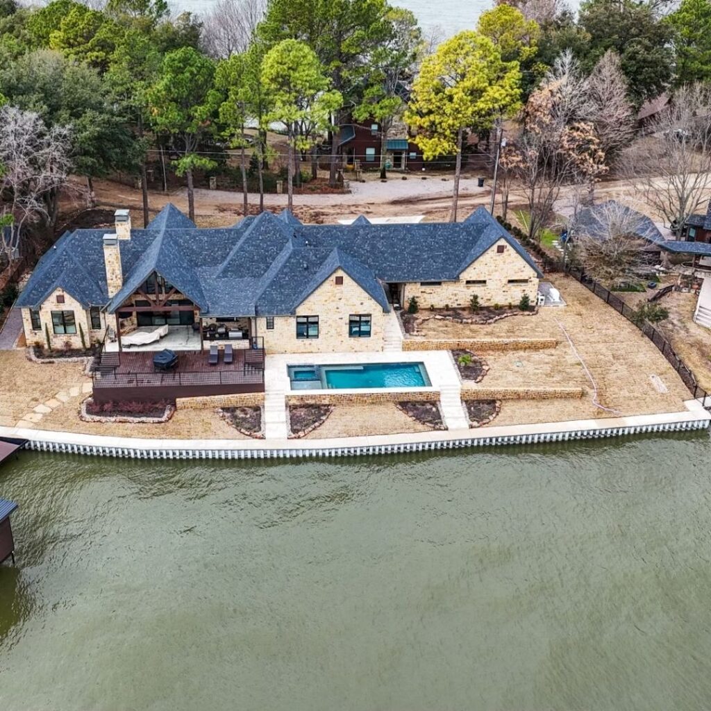 exterior wide show home outdoor living